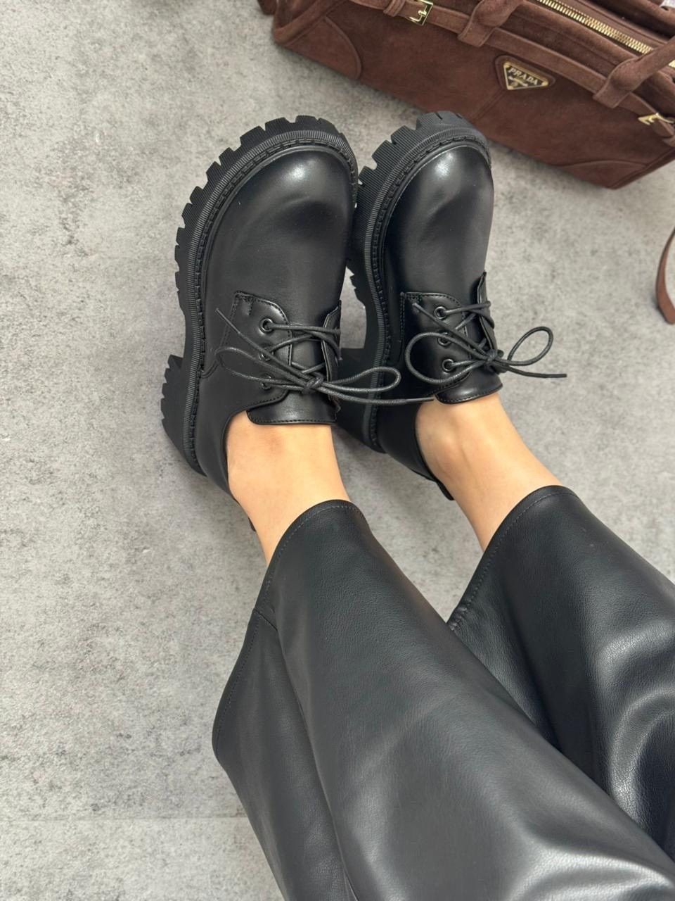 полуботинки женские,,женские лоферы на шнурках,полуботинки на платформе,полуботинки черные женские