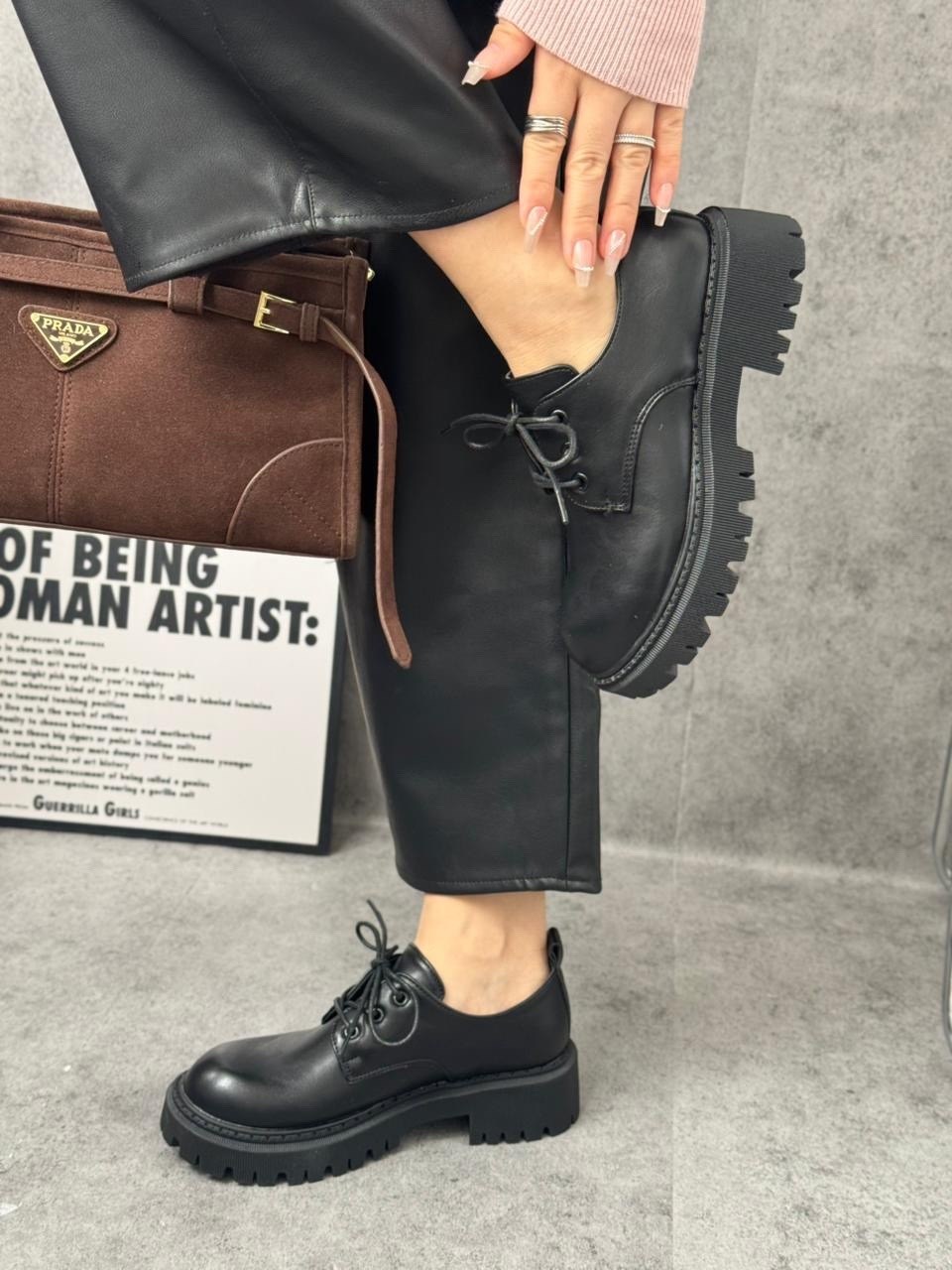 полуботинки женские,,женские лоферы на шнурках,полуботинки на платформе,полуботинки черные женские