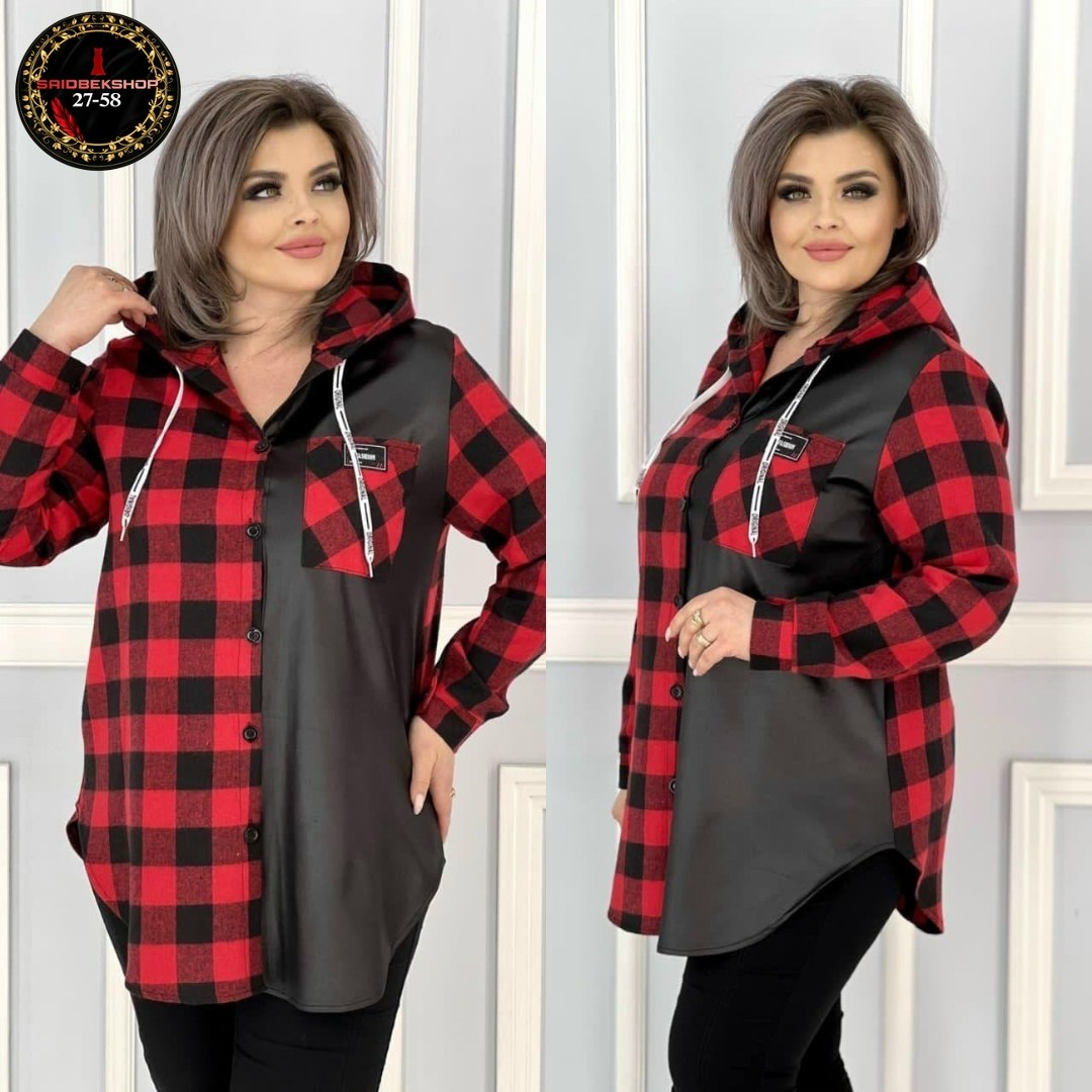 рубашка туника женская,рубашка туника,туники белоруссия,рубашка теплая в клетку удлиненная,женские блузки и рубашки