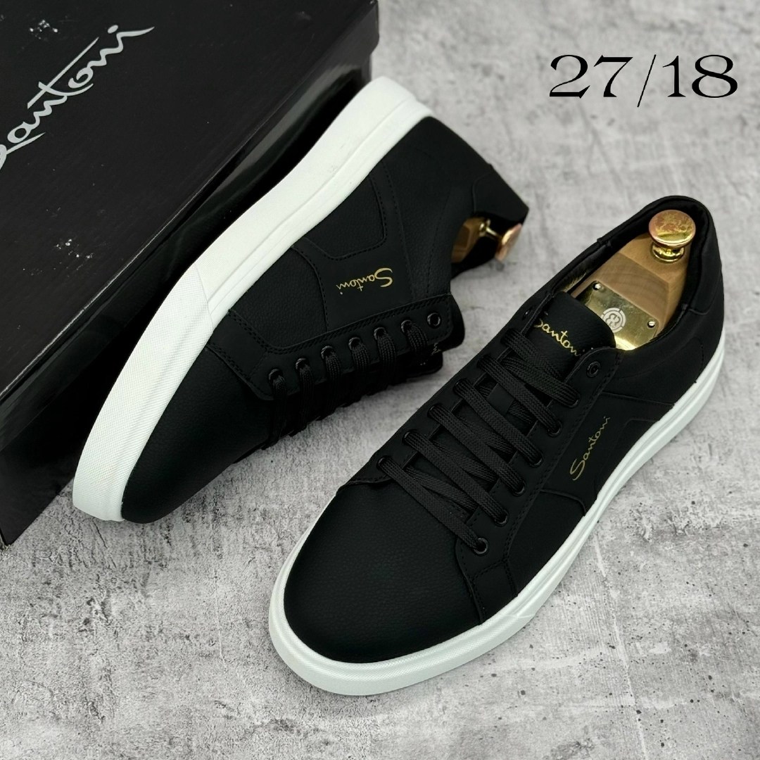 кеды мужские santoni,мужские кеды,кеды мужские santoni черные,кеды для мужчин кожа,