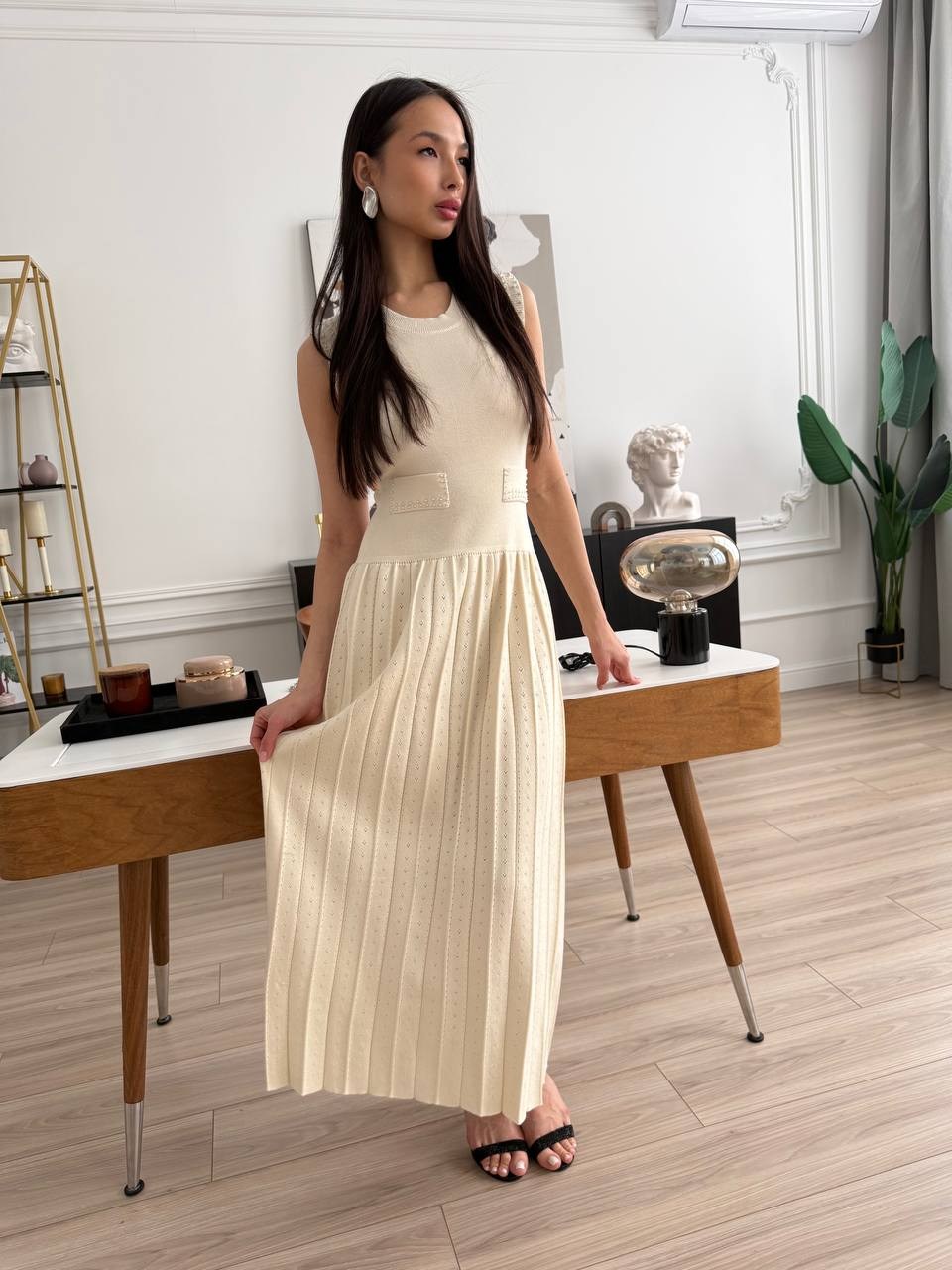 платье,трикотажное платье,плиссированная юбка,платье женское лапша длинное,вязаное платье