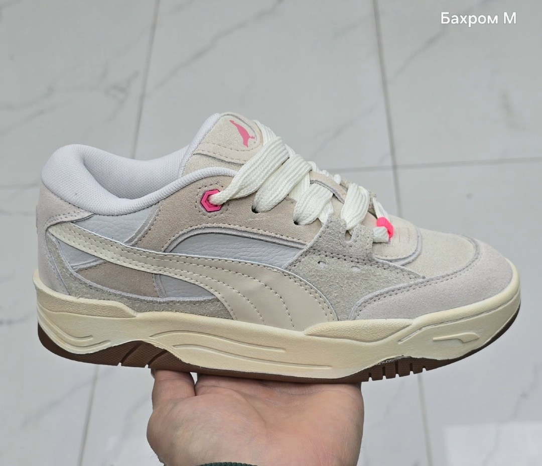 кроссовки puma,кроссовки puma 180,женские кроссовки puma 180,женские кроссовки puma 180 prime бежевого цвета,кроссовки puma 180 prime цвет flat light gray/puma white