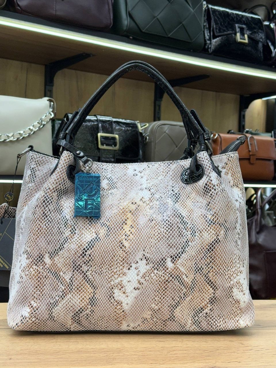 сумка женская натуральная кожа polina & eiterou питон,женская сумка,сумка,сумка женская кожаная,сумка кожаная