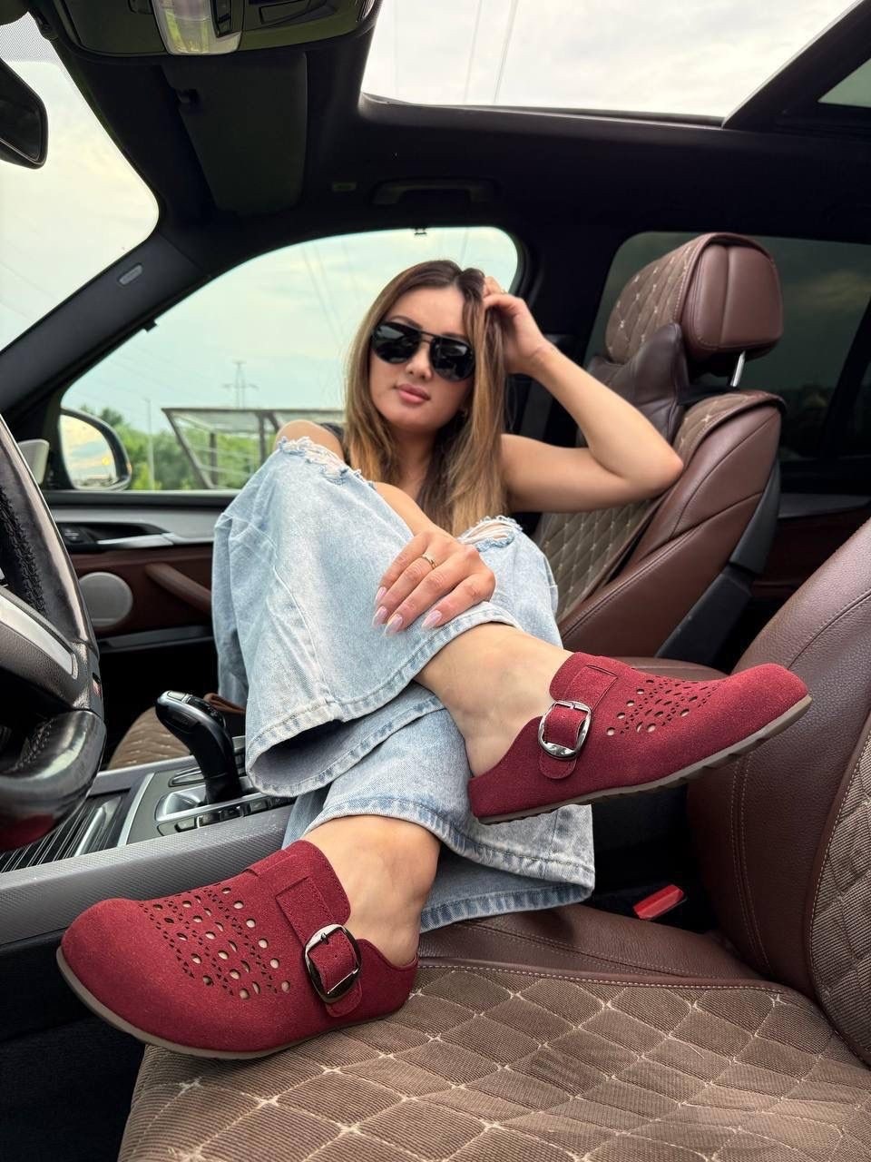 ,шлепанцы женские,женская , летняя женская,замшевые сабо