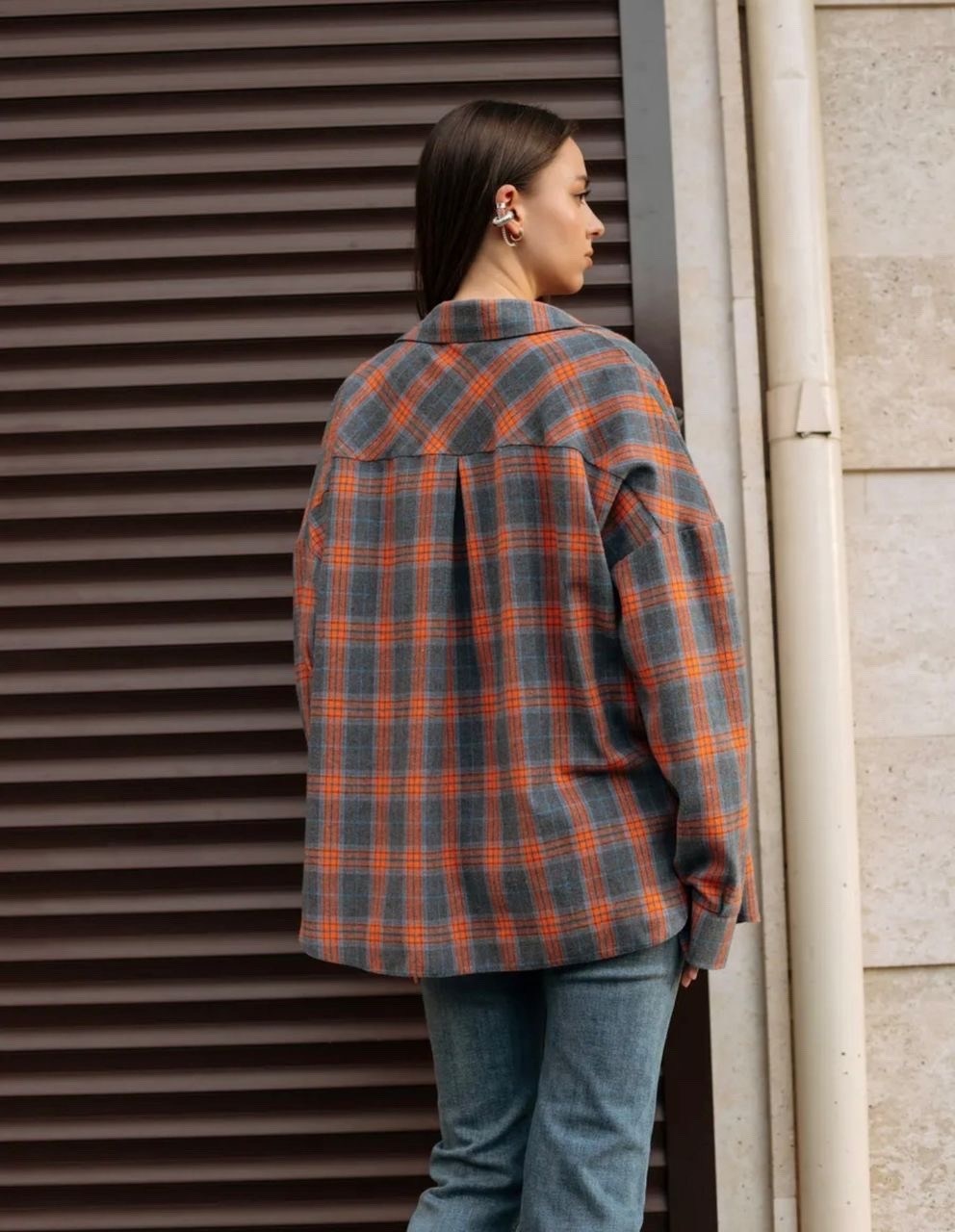 рубашка оверсайз удлиненная в клетку annemore,рубашка в клетку,рубашка в клетку оверсайз на кнопках,рубашка оверсайз в клетку удлиненная,рубашка оверсайз в клетку