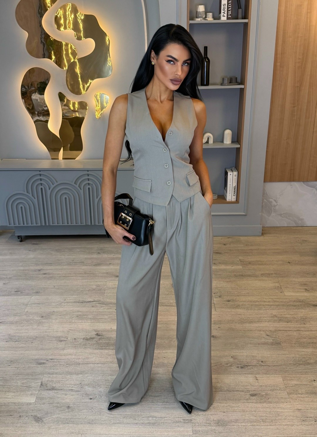 брючный костюм,костюм с жилетом брючный классический ne.skromno,брючный костюм женский,костюм брючный деловой с жилетом dayando,костюм с брюками