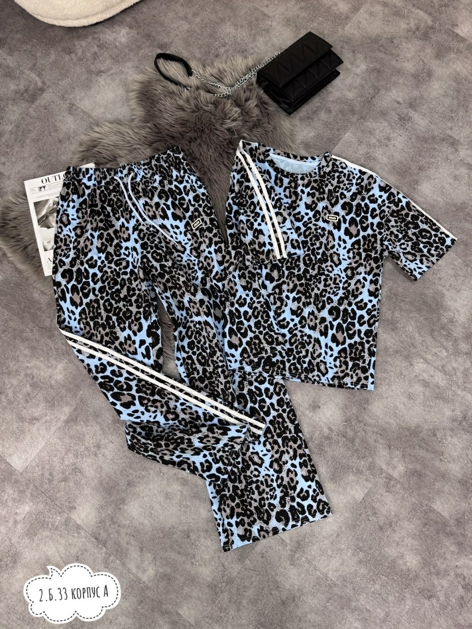костюм женский,костюм с брюками,костюм женские спортивные костюмы,женский спортивный костюм,спортивный костюм теплый брючный леопардовый majiko