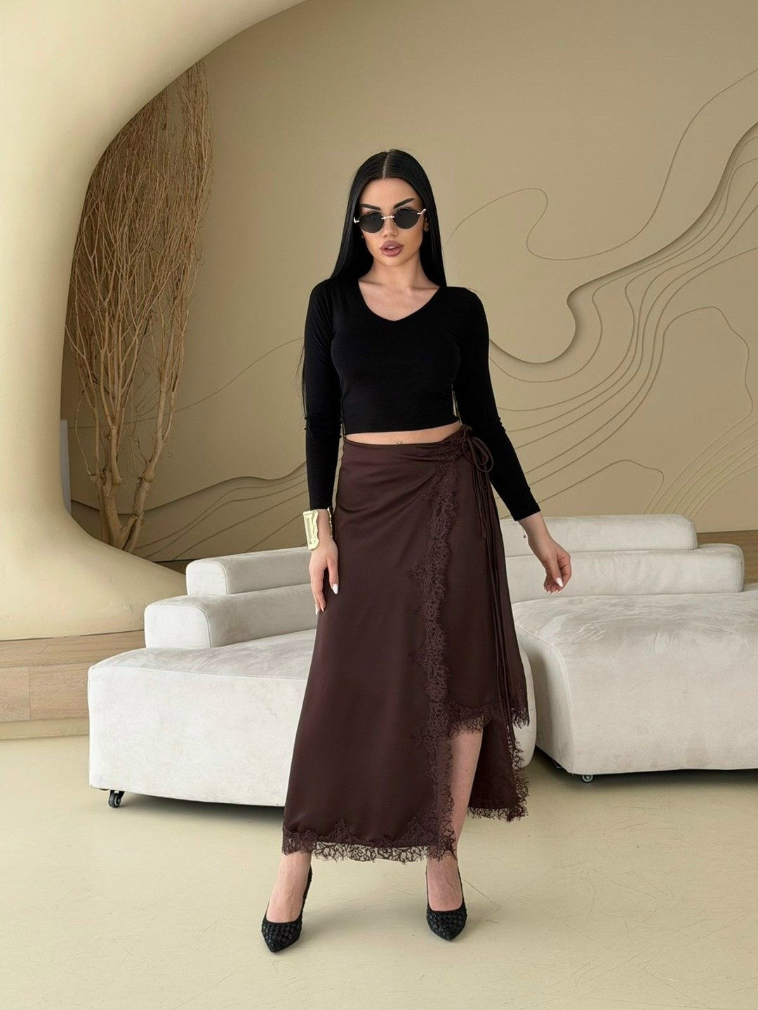 юбка женская,кружевная юбка,ажурная юбка,юбка,коричневая юбка