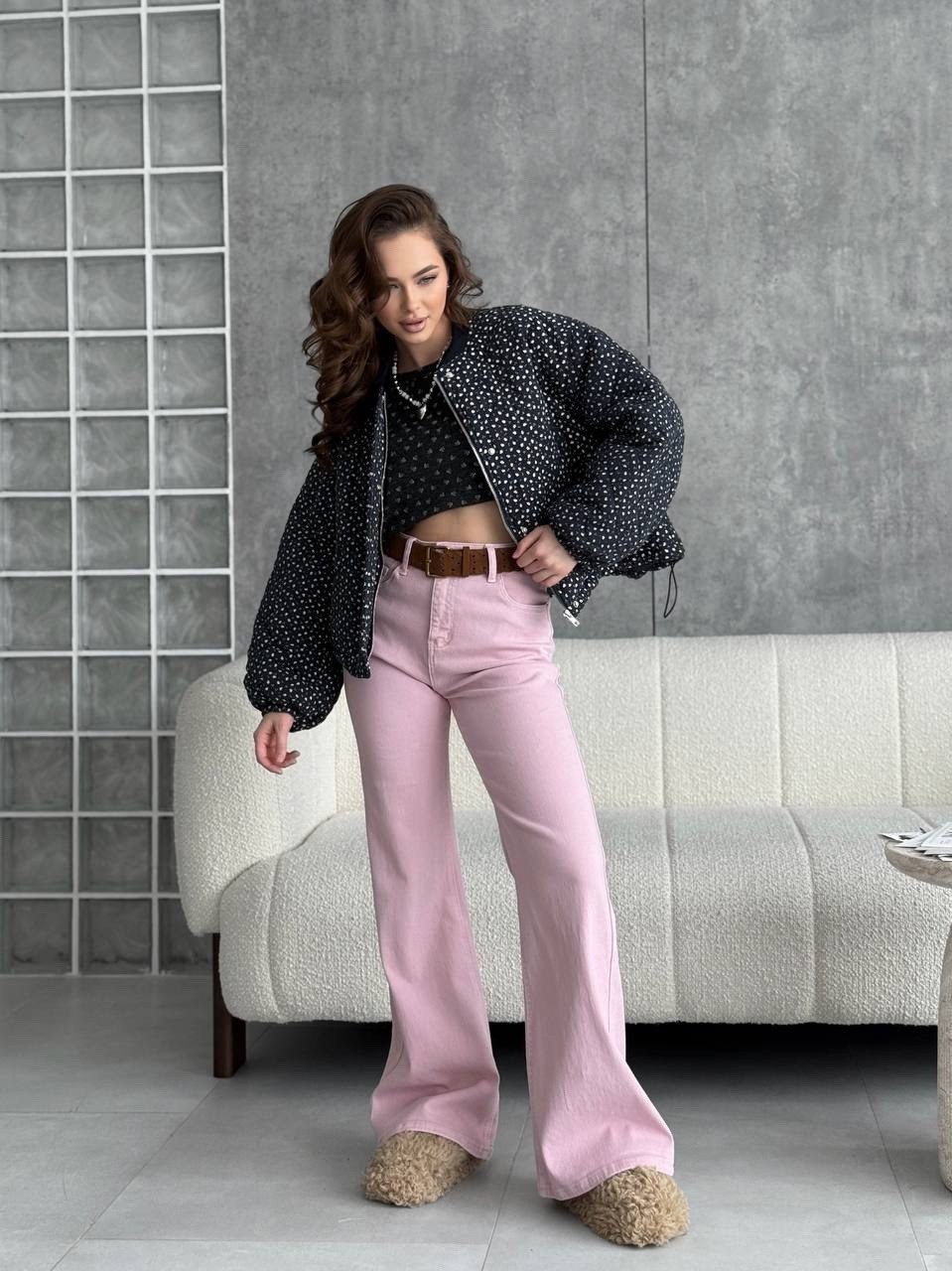 женские джинсы,розовые джинсы,брюки джинсы,широкие джинсы