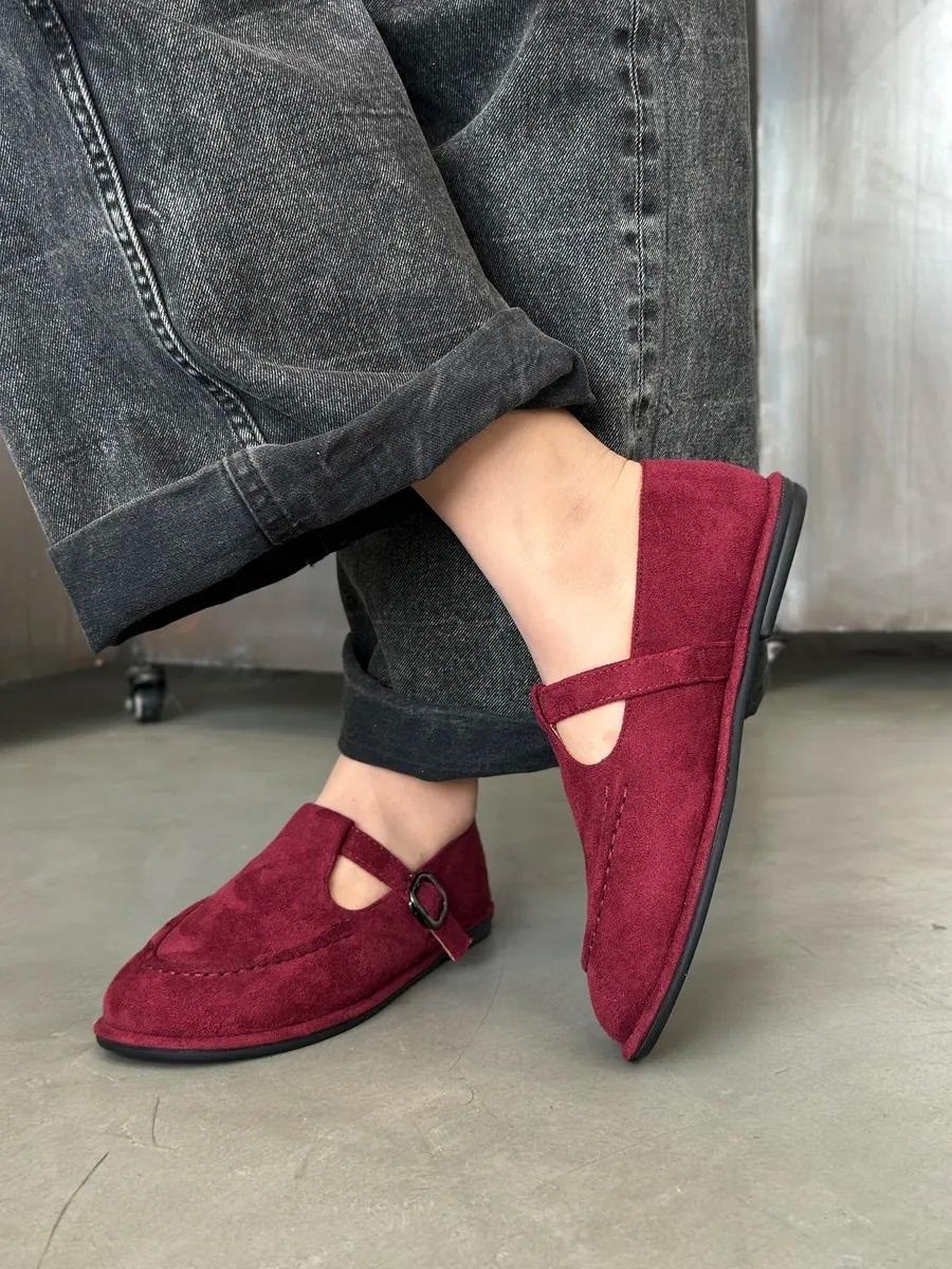 , женская,лоферы коричневые с ремешком замшевые,лоферы замшевые,повседневная