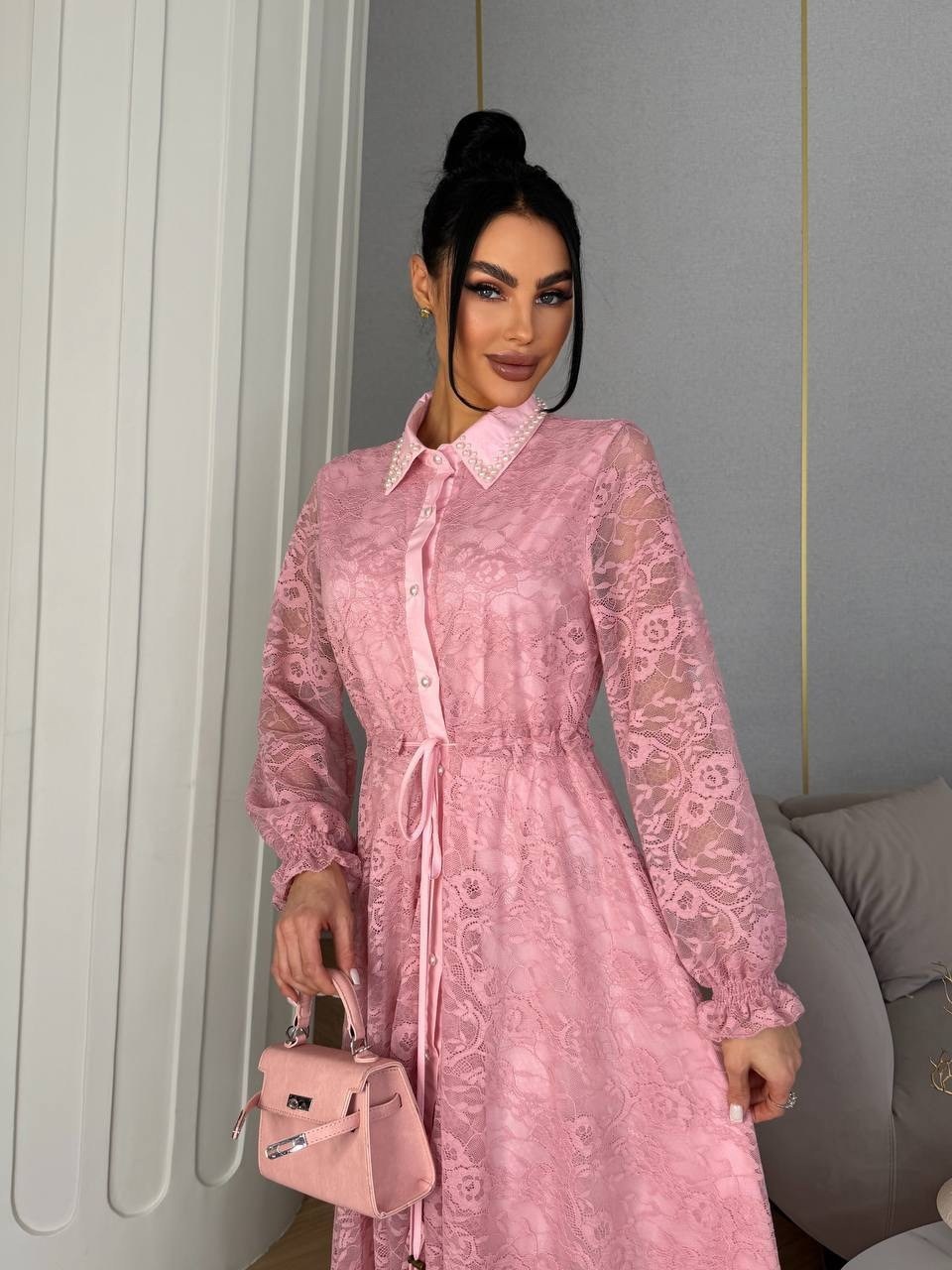 платье,стильное платье,кружевное платье,розовое платье,платье для женщин