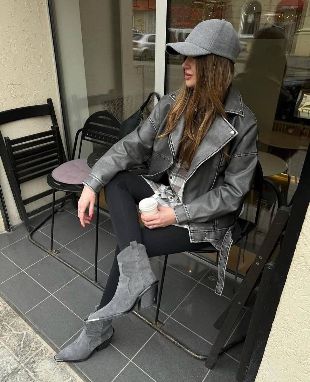 косуха винтажная куртка кожаная oversize серая monyken,косуха куртка,косуха серая винтажная куртка кожаная оверсайз aftfbasic,косуха винтажная кожаная куртка серая оверсайз mony,кожаная куртка косуха