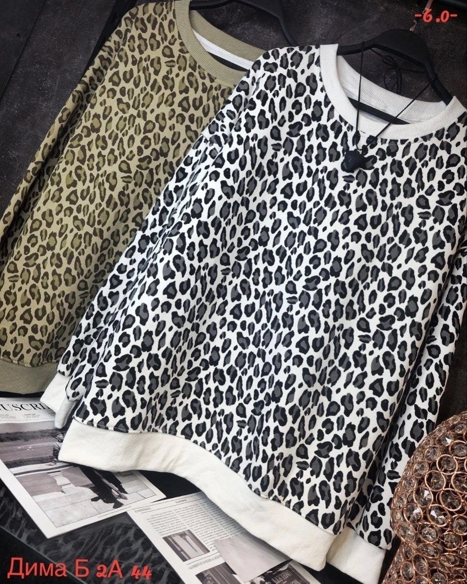 повседневный свитшот,свитшот женская,леопардовая кофта,кофта свитшот,кофта трикотажная