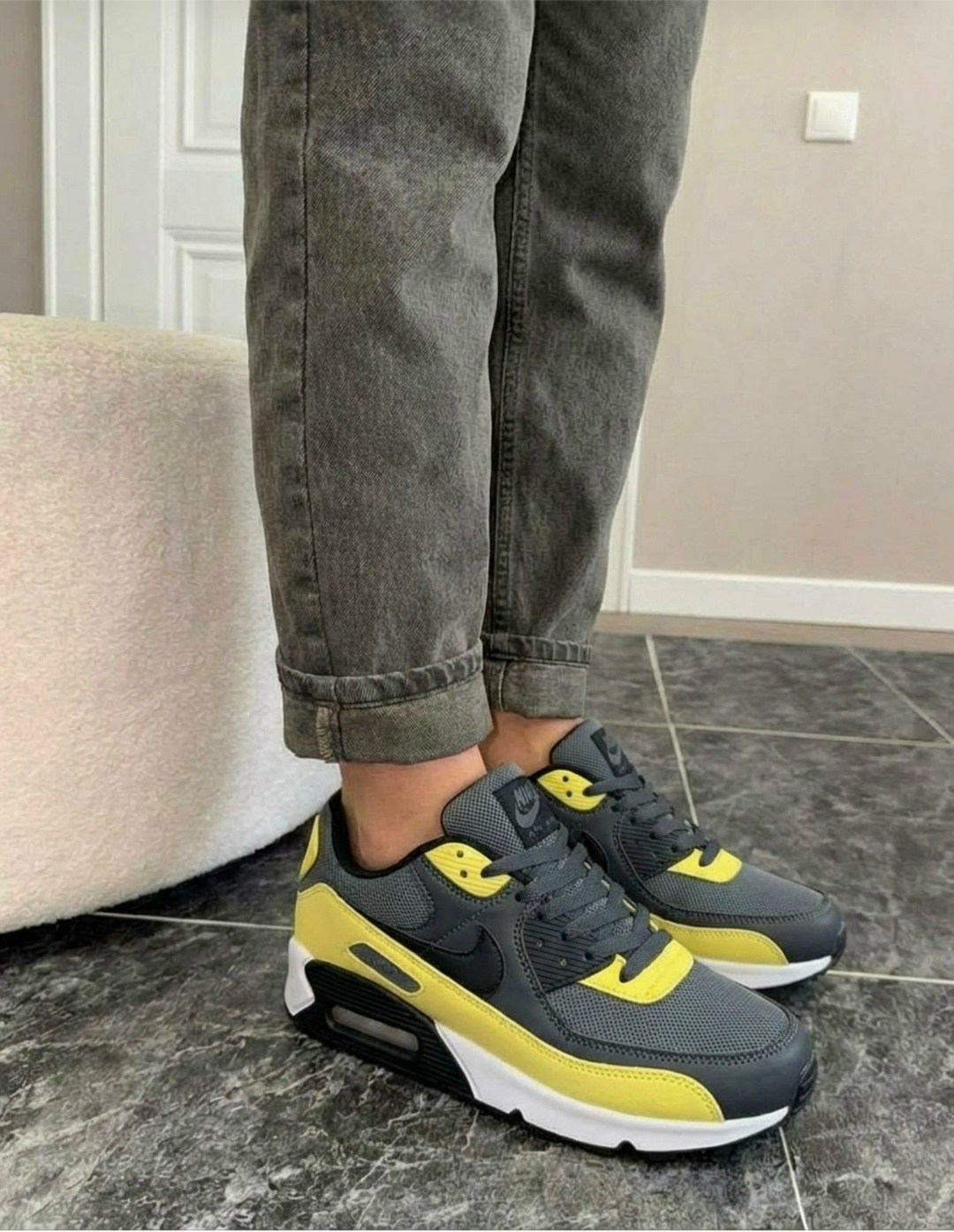 ,кроссовки,мужские кроссовки,nike air max 90 yellow,кроссовки nike air max 90