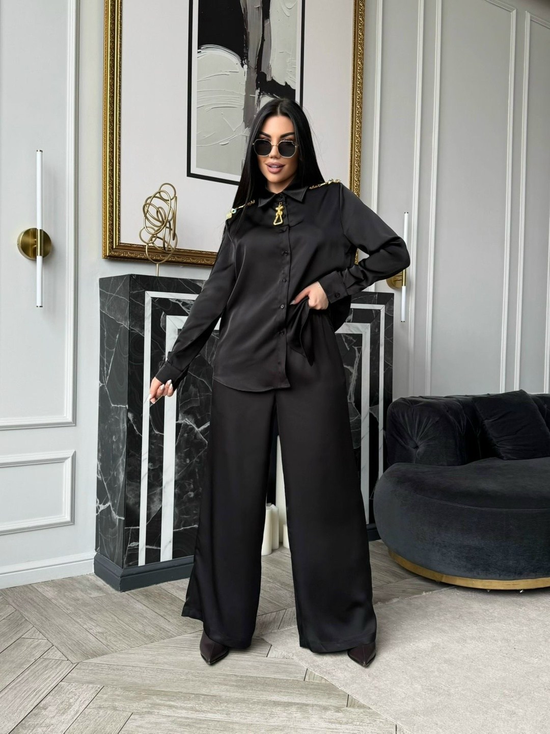 брючный костюм,шелковый костюм,шелковый брючный костюм,костюм с брюками,костюм классический