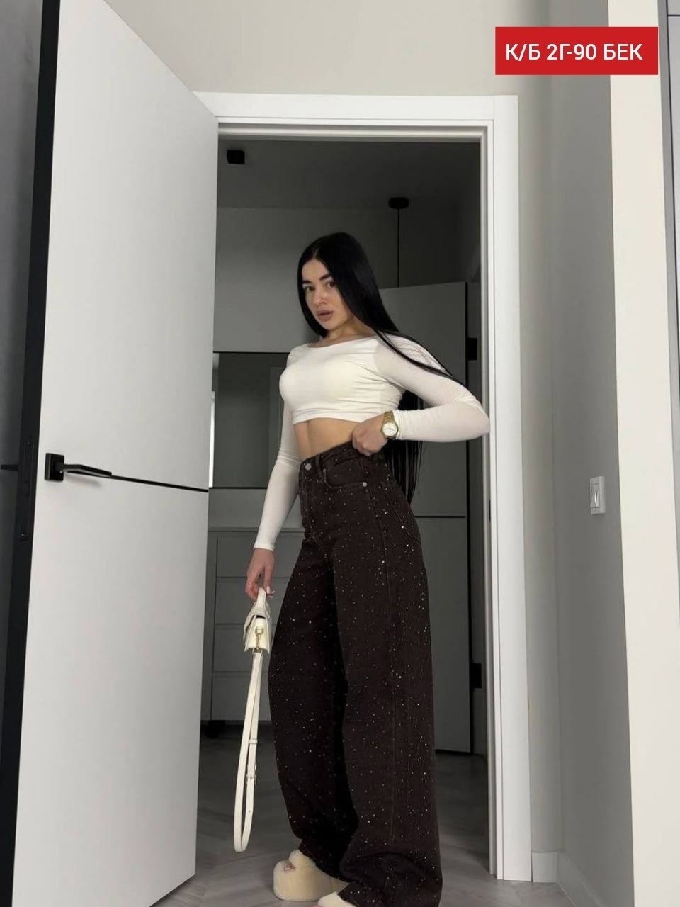 джинсы со стразами,джинсы клеш со стразами h&a collection,женские джинсы со стразами,джинсы широкие багги со стразами selfsame,женские джинсы