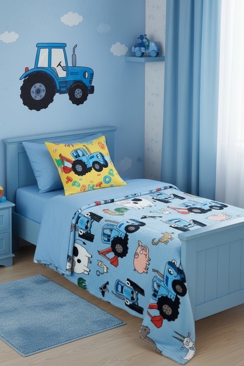синий трактор постельное белье,комплект постельного белья непоседа синий трактор,детское постельное белье непоседа синий трактор,кпб синий трактор,постельное белье для детей "непоседа" синий трактор