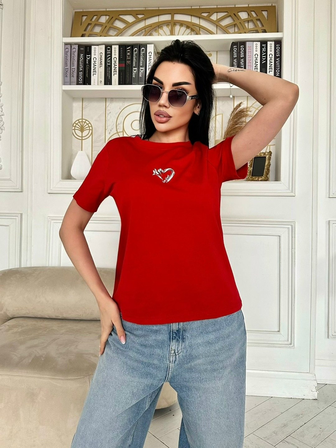 футболки женская,футболки женские с принтом,футболки базовая,красная футболка женская,футболки женские модные