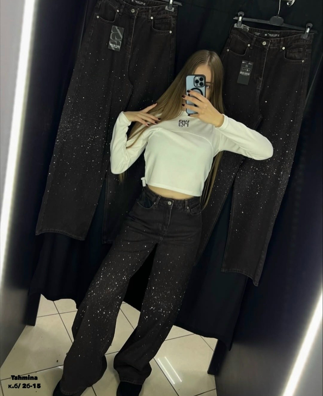 джинсы со стразами,женские джинсы со стразами,американские черные джинсы со стразами,джинсы зимние стразами,джинсы со стразами широкие