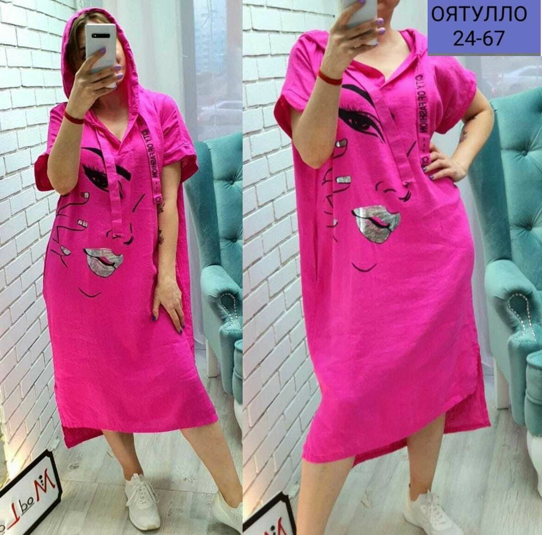 платье с капюшоном,платье женское свободное,женское платье больших размеров,платье туника с капюшоном,платье женская