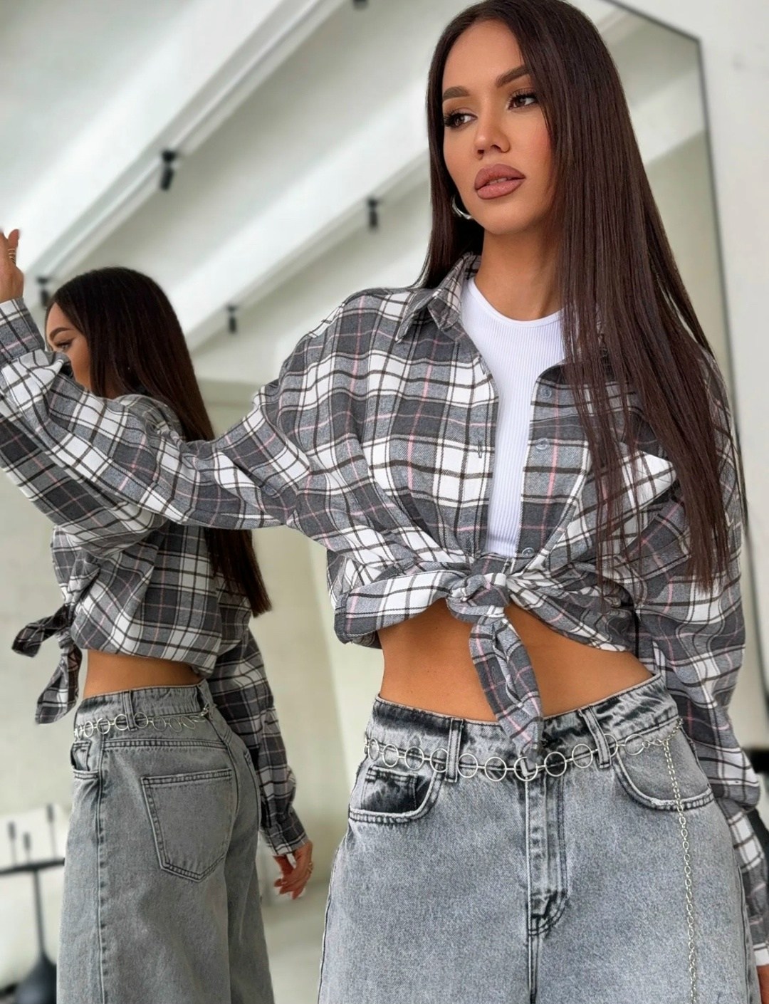 рубашка оверсайз в клетку betrendy wear,рубашка оверсайз в клетку удлиненная,рубашка варенка в клетку оверсайз удлиненная lady gina,рубашка в клетку,рубашка в клетку женская оверсайз