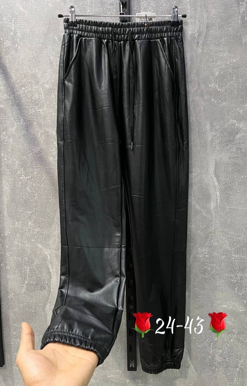 брюки из искусственной кожи,кожаные джоггеры,женские кожаные брюки,брюки кожаные,штаны кожаные