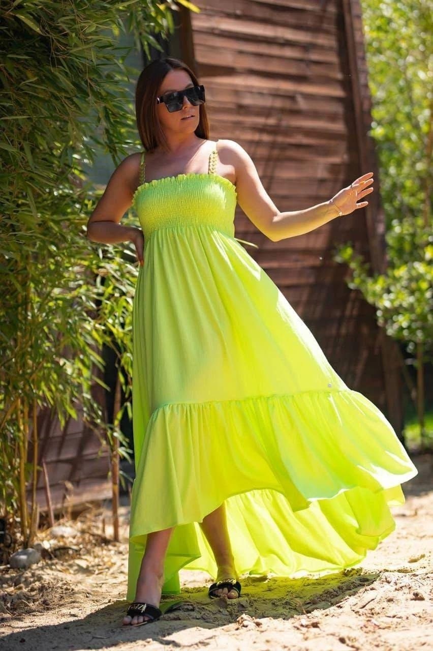 сарафан женский,летние сарафаны,сарафан bastet цвет лайм,платье летнее,сарафан