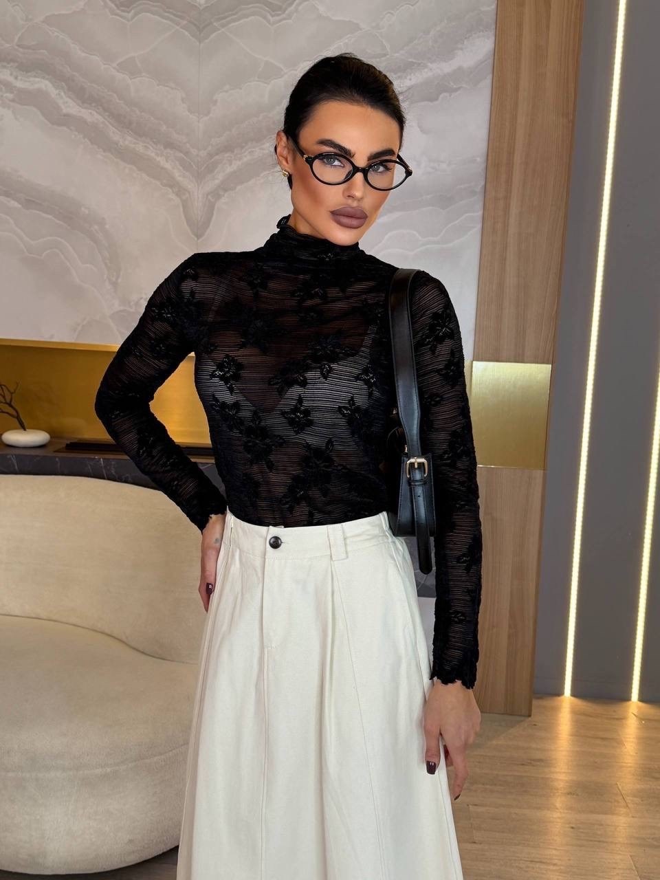 прозрачная водолазка сетка maclo,прозрачная блузка,кружевная водолазка,женская кружевная блузка,прозрачная водолазка сетка maclo 207762971