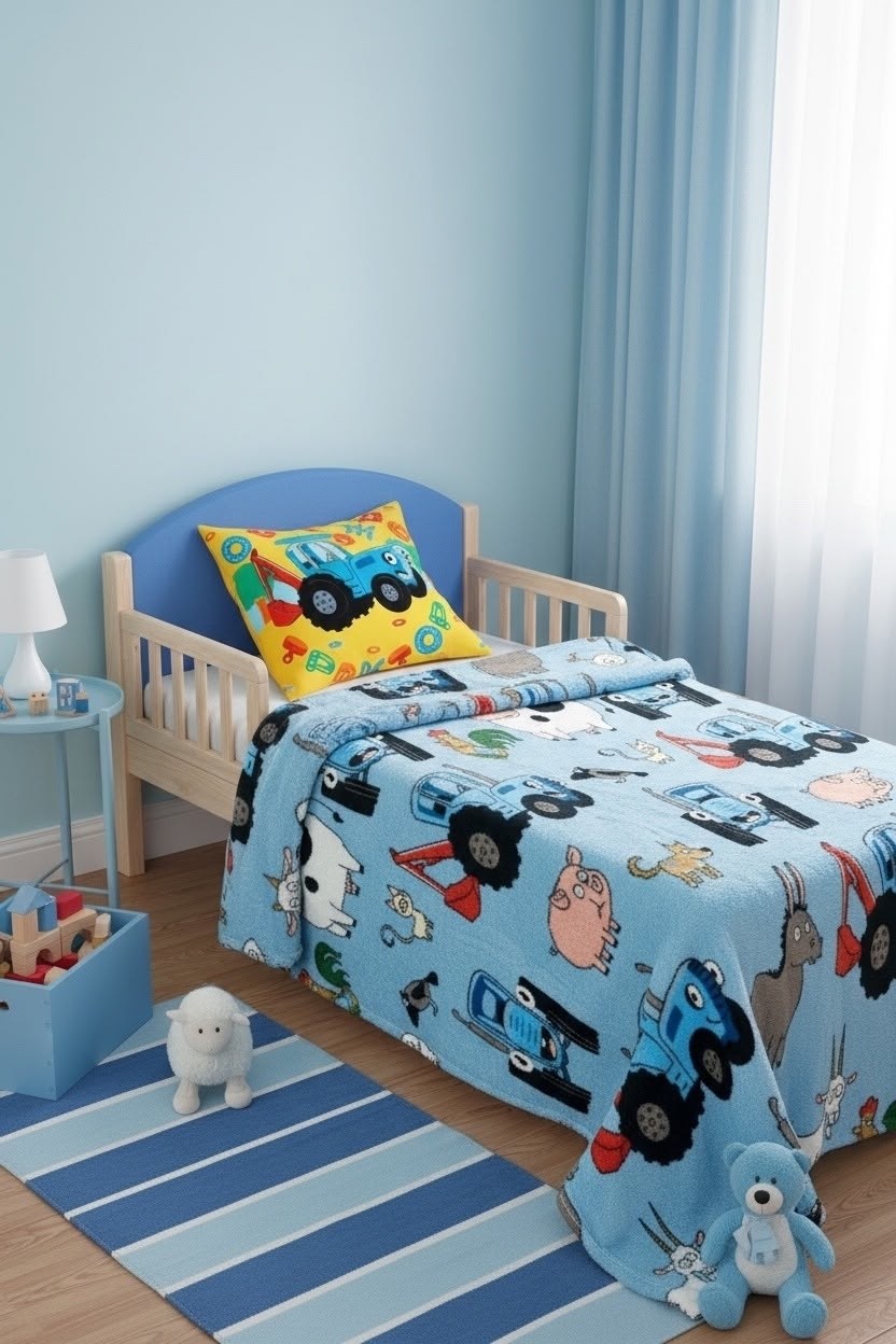 синий трактор постельное белье,комплект постельного белья непоседа синий трактор,детское постельное белье непоседа синий трактор,кпб синий трактор,постельное белье для детей "непоседа" синий трактор