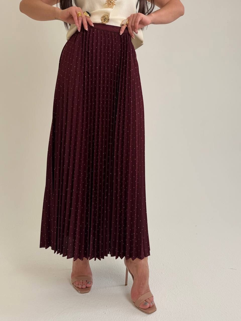 юбка плиссе,юбка женская,плиссированная юбка,юбка с жилеткой,длинная юбка