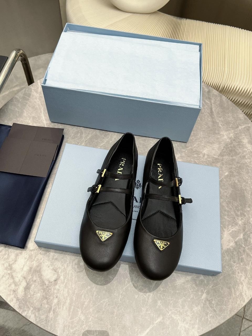 балетки prada,туфли prada,,женская ,балетки кожаные