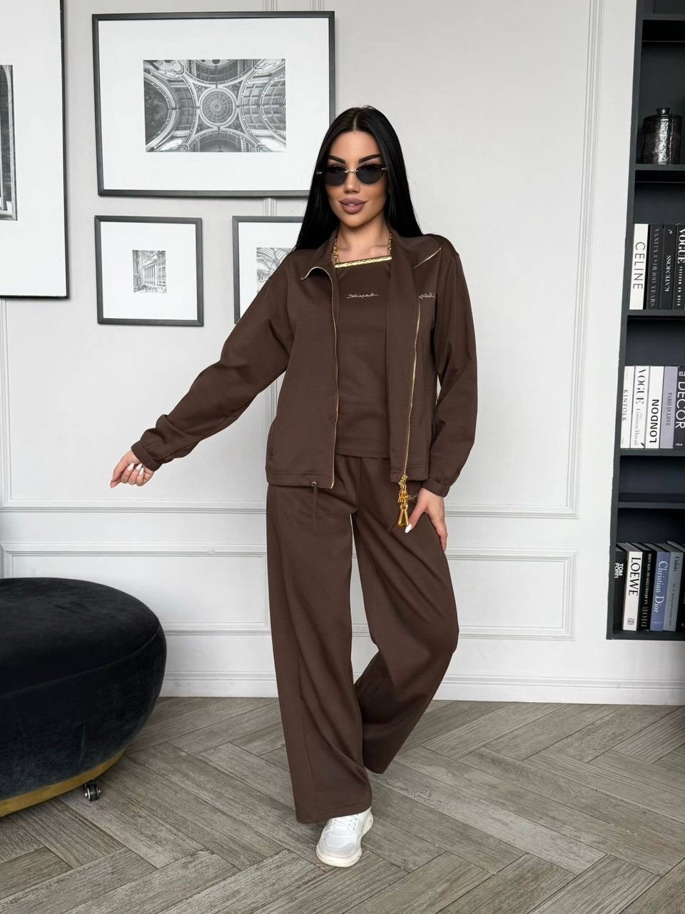 костюм двойка брючный bilover 307062033,женский костюм,костюм с брюками,стильный костюм,спортивный костюм