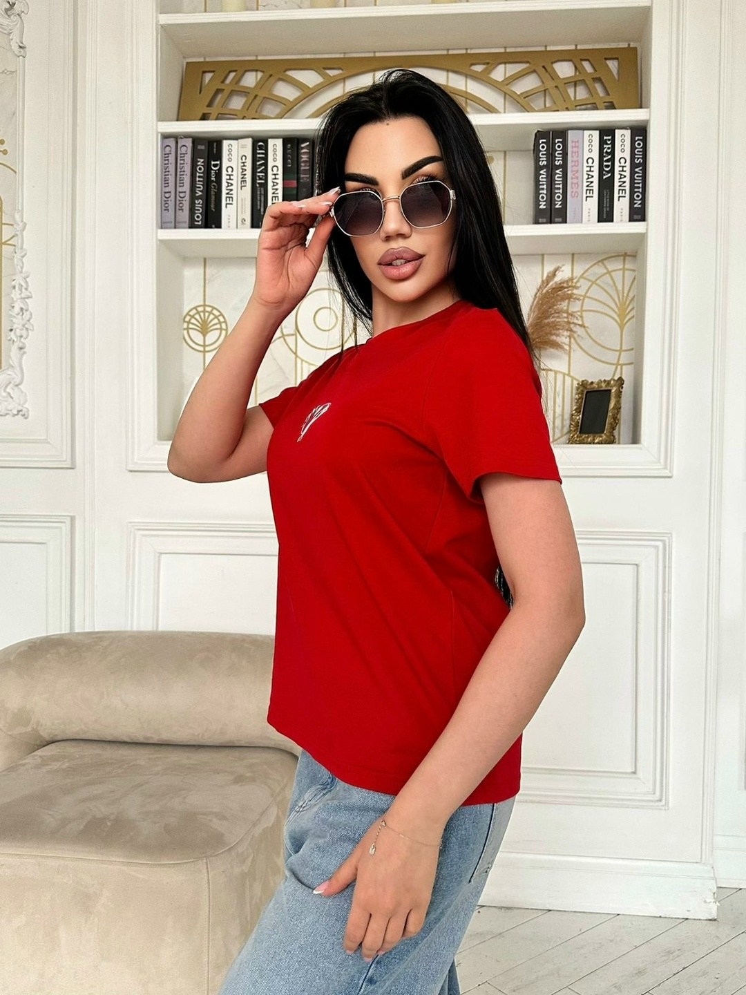 футболки женская,футболки женские с принтом,футболки базовая,красная футболка женская,футболки женские модные