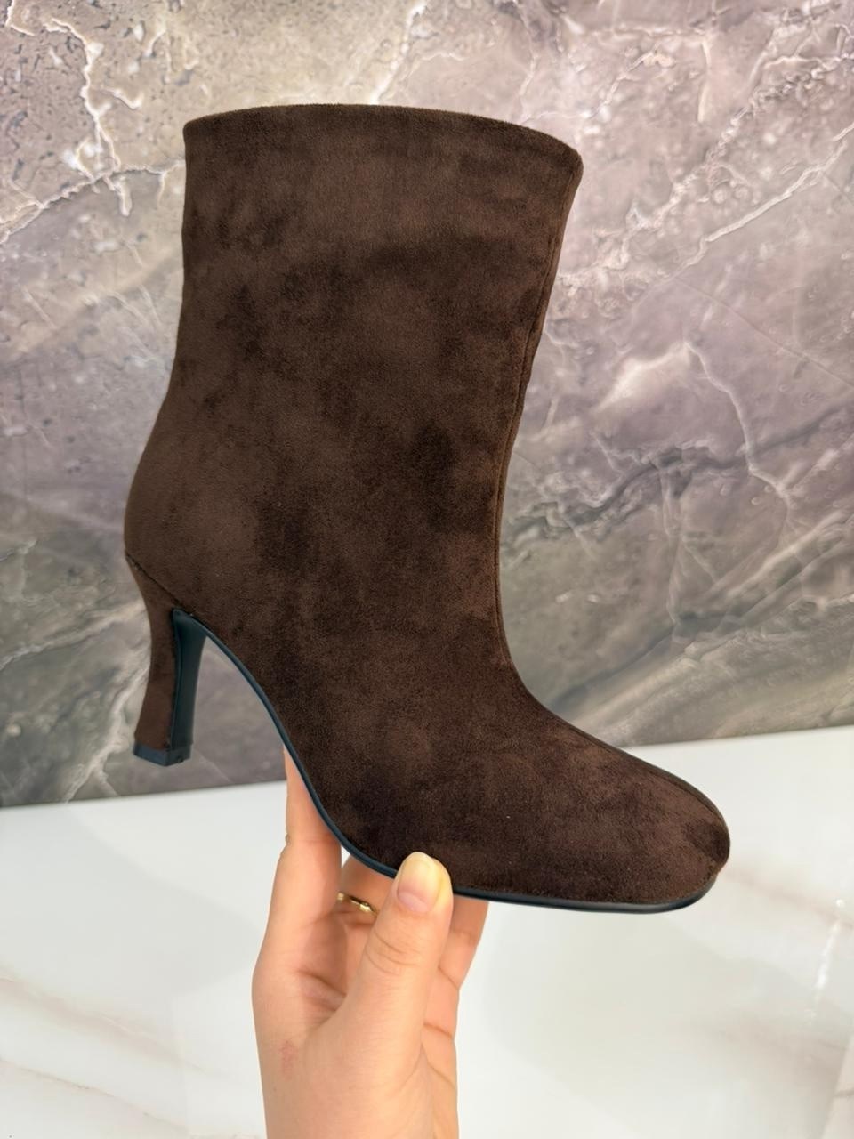 ботильоны женские,,замшевые ботильоны,бежевые ботильоны,женские ботильоны из искусственной замши