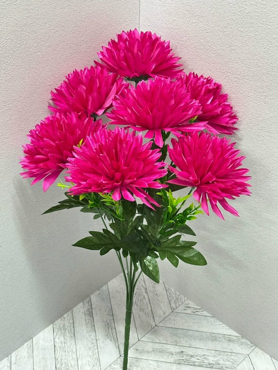 хризантемы искусственные,цветы искусственные хризантемы,искусственная хризантема игольчатая,цветы искусственные астра хризантелла 60 см,хризантема