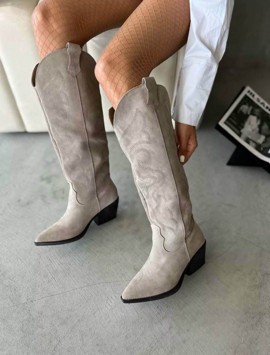 сапоги казаки женские,сапоги казаки,женские сапоги,модные сапоги,сапоги казаки женские натуральная замша бежевый