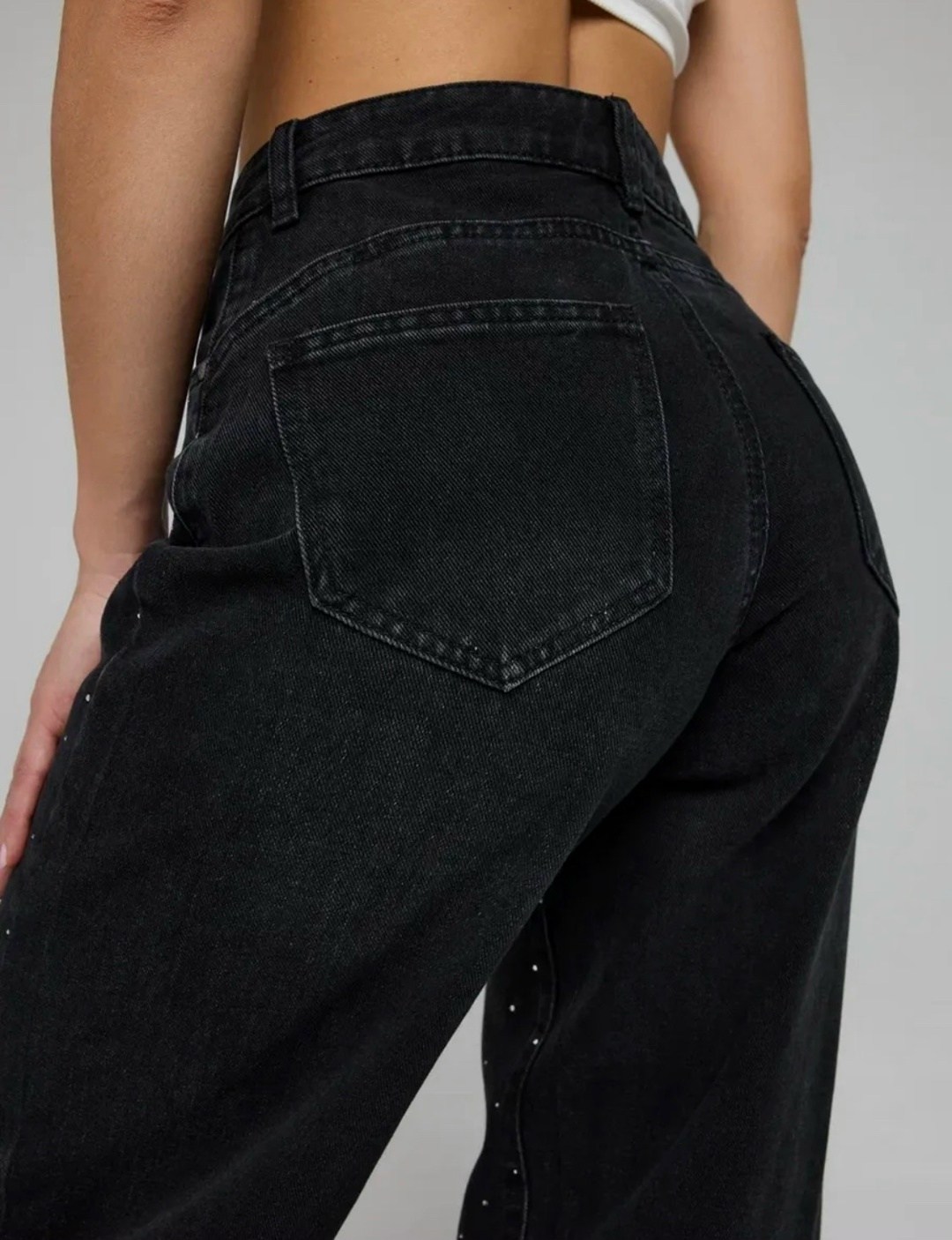 джинсы со стразами,женские джинсы со стразами,американские черные джинсы со стразами,джинсы зимние стразами,джинсы со стразами широкие