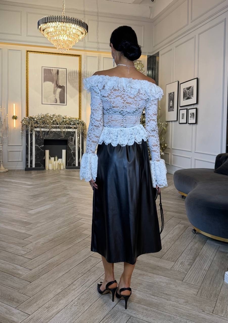 стильные наряды,юбка кожаная мода,кожаная юбка