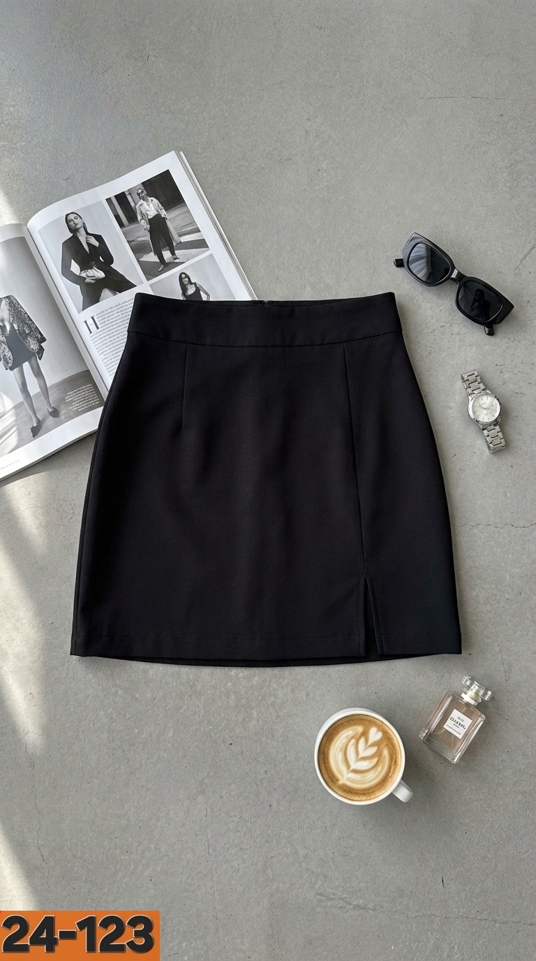 черная мини юбка с разрезом,юбка мини,юбка,юбка женская,женская юбка мини с разрезом