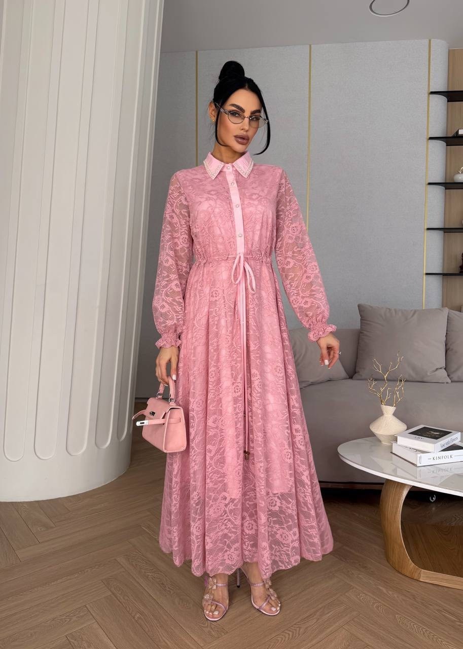 платье,стильное платье,кружевное платье,розовое платье,платье для женщин