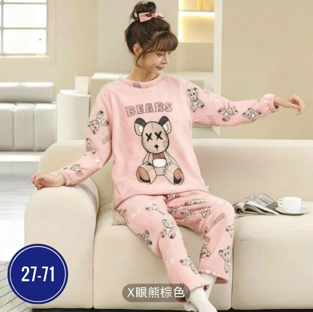 теплая пижама женская,пижама женская со штанами теплая домашняя плюшевая,мягкая теплая пижама,махровая пижама,пижама со штанами теплая домашняя плюшевая