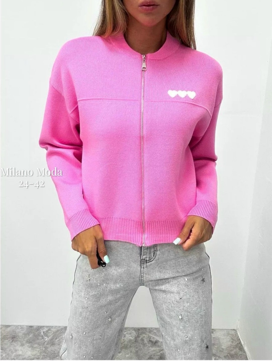 кофта женская,кофта кардиган,кофта розовая,свитера женские,кардиган на молнии вязаный