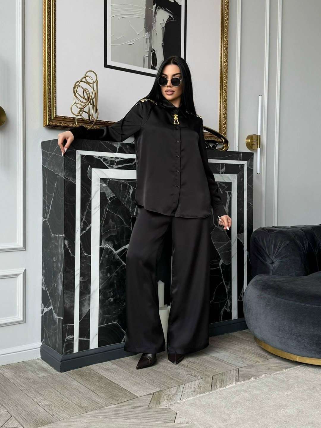 брючный костюм,шелковый костюм,шелковый брючный костюм,костюм с брюками,костюм классический