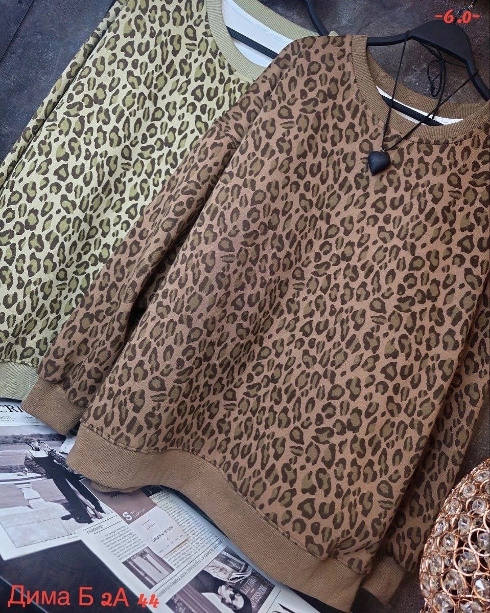 повседневный свитшот,свитшот женская,леопардовая кофта,кофта свитшот,кофта трикотажная