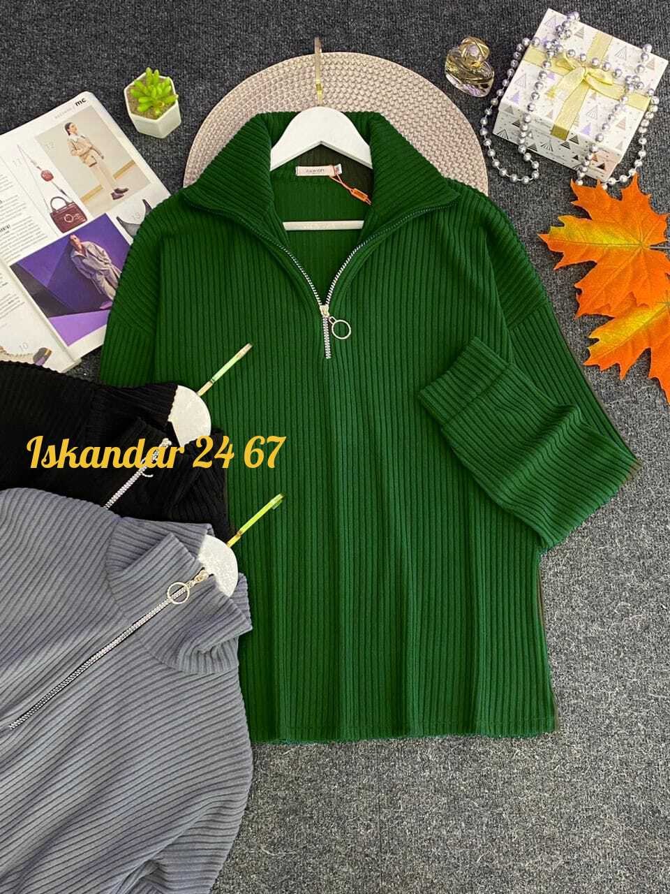 женская кофта,свитера женские,модные свитера,свитер с горлом на молнии оверсайз kk fashion,кофта