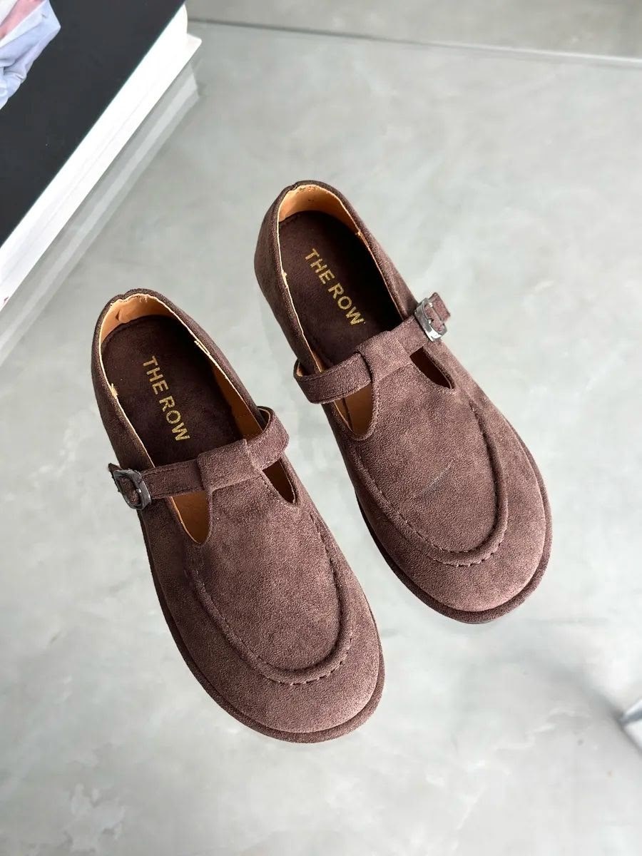 , женская,лоферы коричневые с ремешком замшевые,лоферы замшевые,повседневная