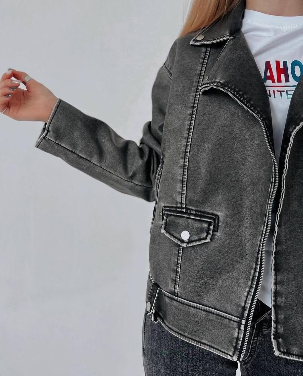 косуха винтажная куртка кожаная oversize серая monyken,куртка косуха,кожаная куртка косуха,косуха серая винтажная куртка кожаная оверсайз aftfbasic,косуха серая