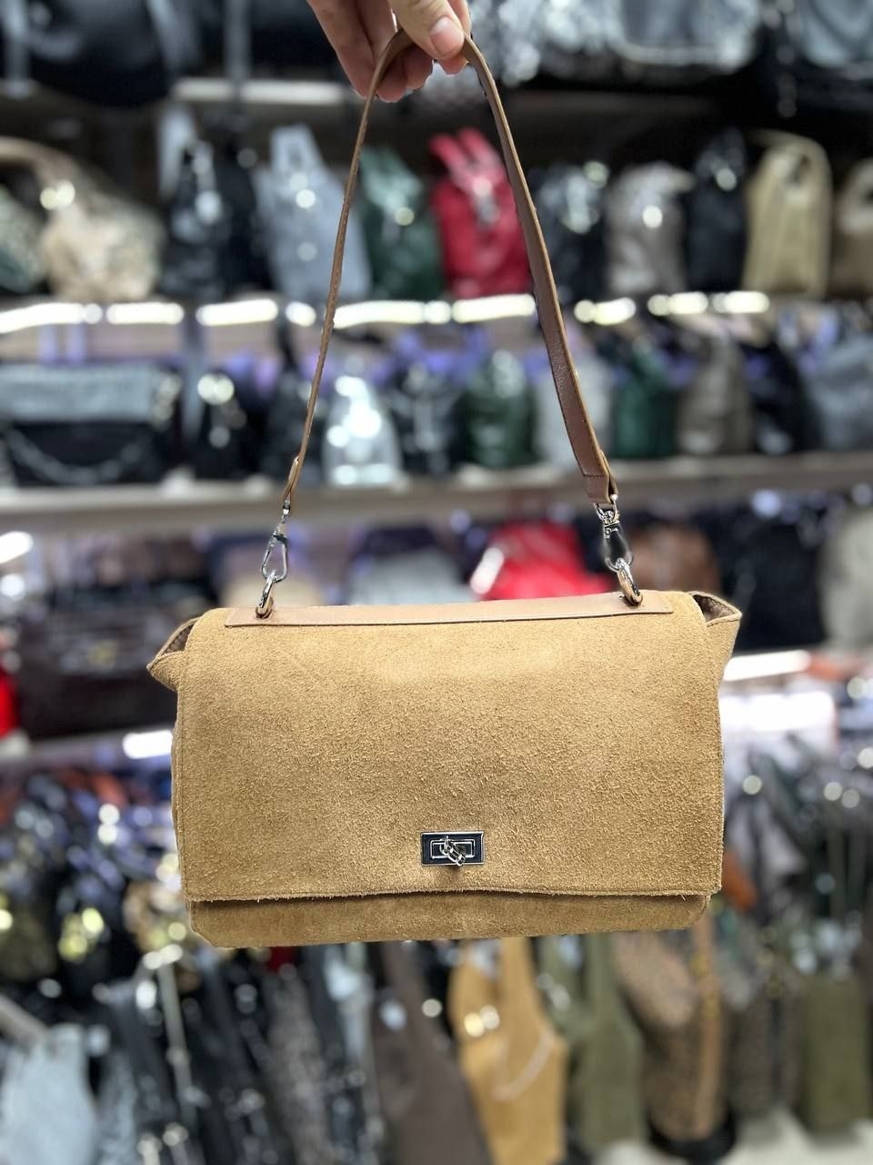 замшевая сумка,сумка,женская замшевая сумка,сумка женская,afina сумка сэтчел на плечо натуральная замша