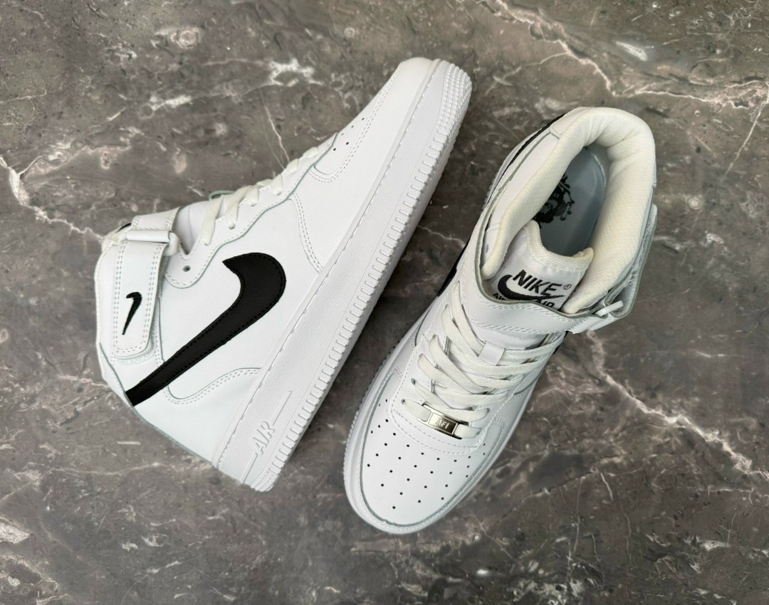 кроссовки форсы найк эйр форс высокие белые,кросcовки nike air force 1,nike air force 1 mid white,nike air force 1,кроссовки nike air force 1 mid белые