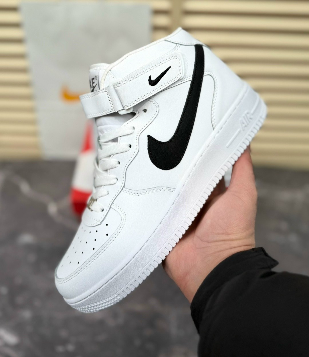 кроссовки форсы найк эйр форс высокие белые,кросcовки nike air force 1,nike air force 1 mid white,nike air force 1,кроссовки nike air force 1 mid белые